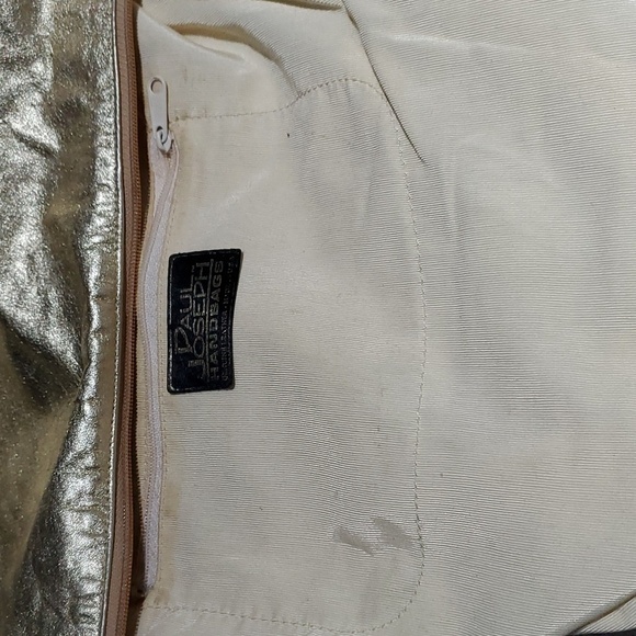 VINTAGE PAUL JOSEPH HANDBAG  GOLD SILVER PURSE RETRO BAG MOBWIFE - Picture 3 of 9